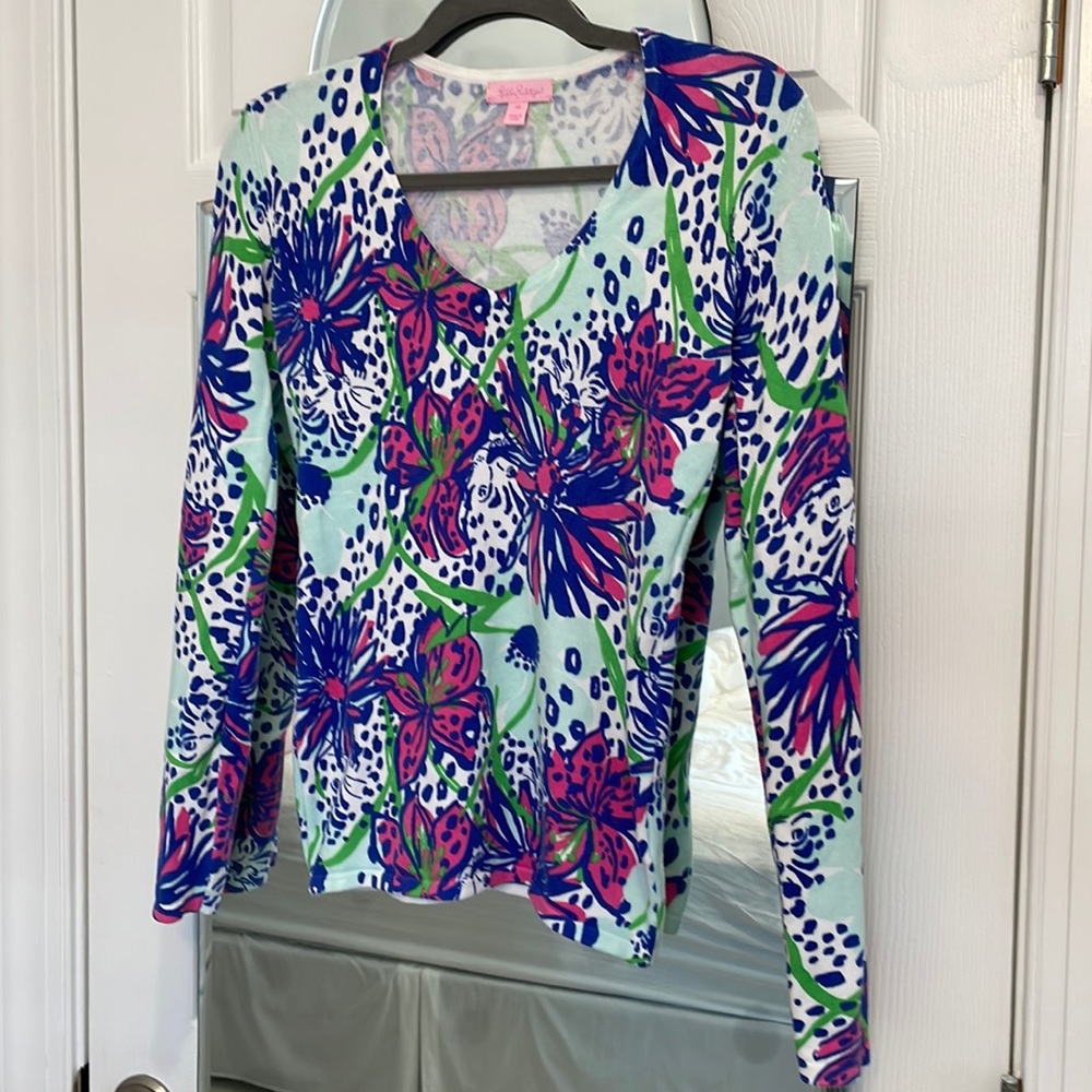 Lilly Pulitzer cotton blend sweater XS